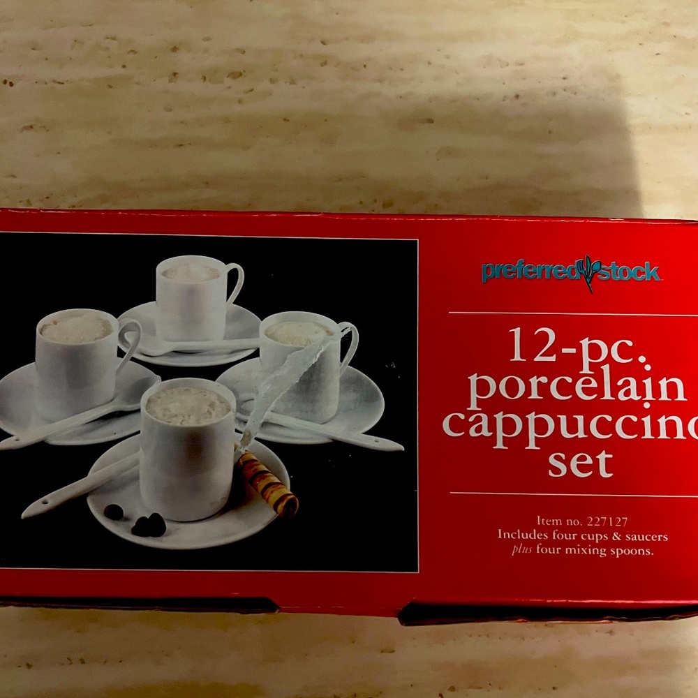 Preferred Stock Vintage 12-pc. Porcelain Cappuccino Set